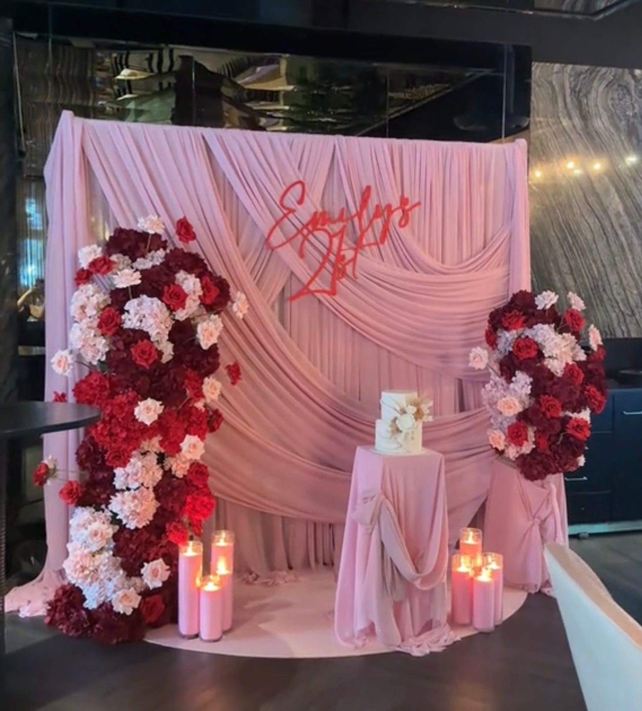 Minimalist Backdrop + Welcome Area Decor Package